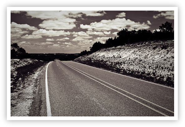 The Road is Long (Duotone)